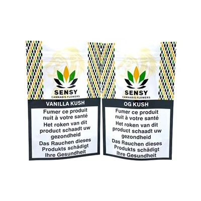 Cwdyn Doypack Canabis 2g rhad Gyda Ffenestr Gweld