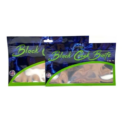 Llorweddol Plastig Tryloyw Ffenestr Meddal Denu Pysgota Bwyd Mwydod yn abwyd Zipper Pouch